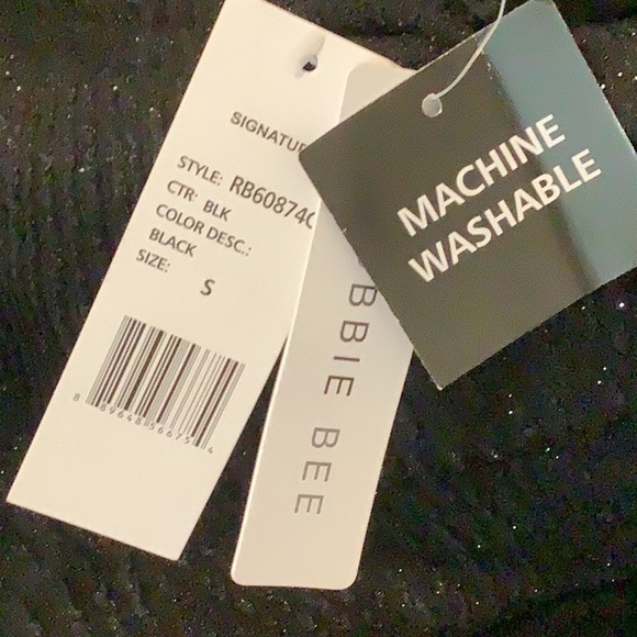 Robbie Bee Size Small Signature Dress Black Sequence Dress. New With Tags. - Picture 8 of 9